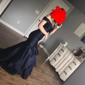 Navy Blue Prom Dress